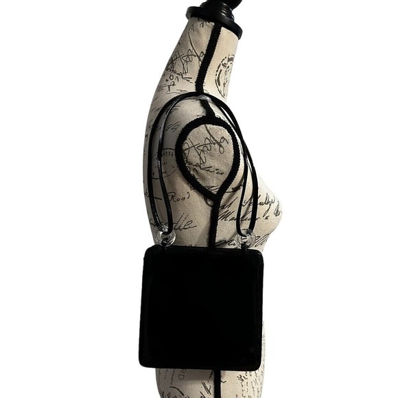 Vintage Charles Jourdan Black Patent  Leather Shoulder Cross-Body Shoulder Bag - Picture 5 of 16